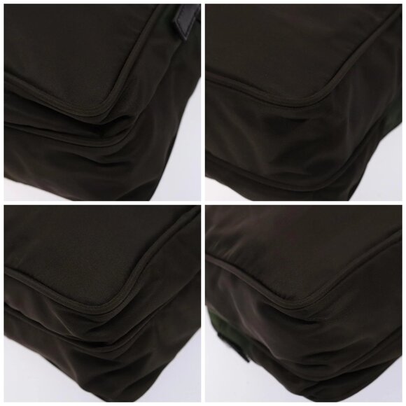 PRADA Shoulder Bag Nylon Khaki Silver Auth sw1198 - Picture 15 of 16